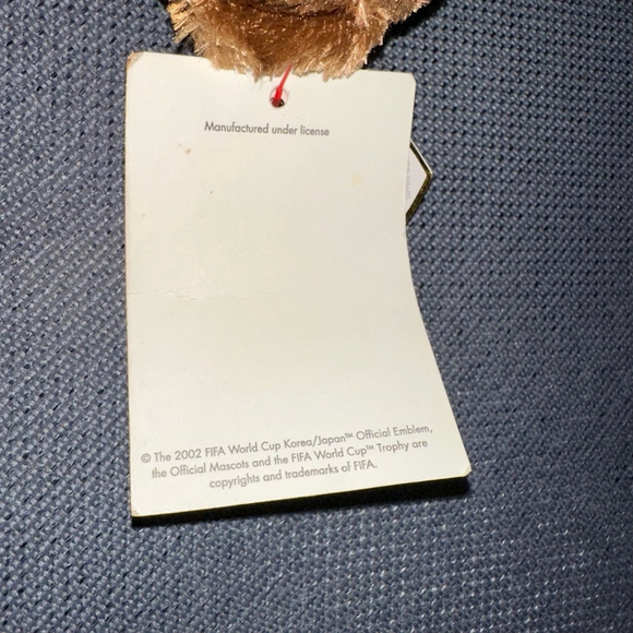 TY Beanie Baby 2002 FIFA World Cup Korea/Japan England Nose NEW NWT - Picture 6 of 11